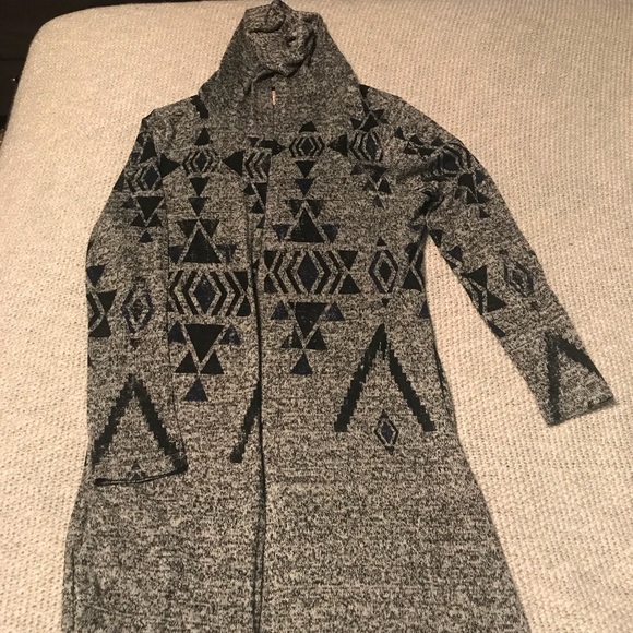 Mossimo Supply Co. Jackets & Blazers - Mossimo Geometric Duster